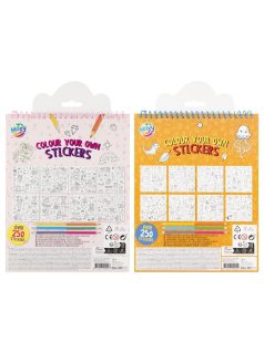   Színezd ki a matricákat színezőfüzet 250 matricával, 20x20cm, 8 lap, 3 ceruza, kétféle változat