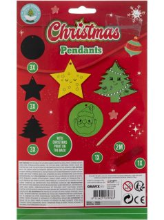 Képkarcoló szett, karácsonyi formák, 9 db-os