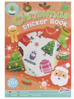   Karácsonyi matricás füzet kb. 200 matricával, A/4, 8 lapos