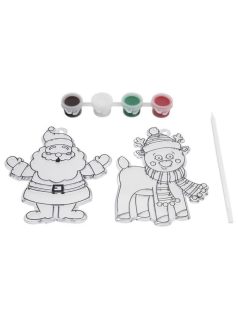   Fényvarázs forma üvegfestékhez, 4 festékkel, 2 db/szett, 16x11cm, karácsonyi formák, 2 féle változat