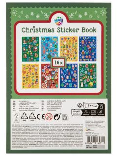 Karácsonyi matricás füzet, A/5, 16 lapos