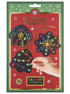 Képkarcoló szett, karácsonyi formák, 9 db-os (800069)