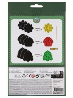 Képkarcoló szett, karácsonyi formák, 9 db-os (800069)