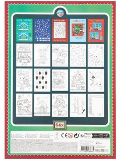   Karácsonyi foglalkoztató és színező füzet, A/4, 64 lapos (800074)