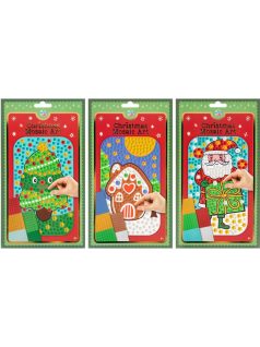   Karácsonyi mozaikkép készítő szett, A/5, 3 féle (800075)