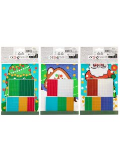   Karácsonyi mozaikkép készítő szett, A/5, 3 féle (800075)