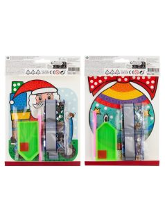   Gyémántfestés szett, karácsonyi, XL kövekkel, A/5, 2 féle (télapó, gömb)