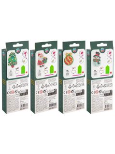   Gyémántfestés szett, karácsonyi kulcstartó, 4 féle változat (800084)