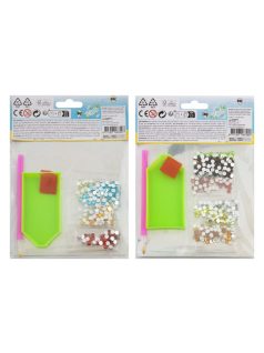   Gyémántfestés szett, húsvéti matricák, 5 db/csomag, kétféle