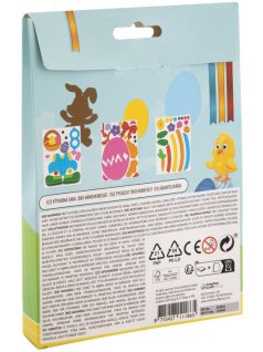   Húsvéti figurakészítő szett, 3 db formával (10cm) és matricákkal