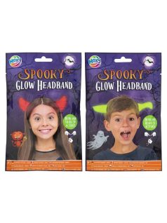   Halloween világító hajráf, kétféle (ördögszarv vagy kés)