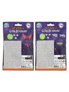   Halloween világító hajráf, kétféle (ördögszarv vagy kés)