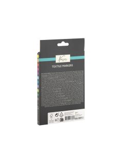 Textilfilc készlet, kétféle heggyel, 12 db-os