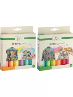 Textilfesték 6x12ml, kétféle változat
