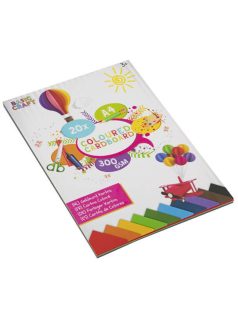   Színes karton, fotókarton, A/4, 300g, 10 szín, 20 lap/cs, Basic Craft