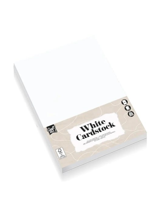 Fehér karton, névjegykarton, fotókarton, A/4, 220 g, 10 lap/cs, CR0037