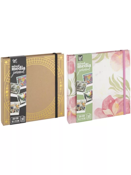 Scrapbook, napló, 20x20cm, 30 lapos, kétféle változat