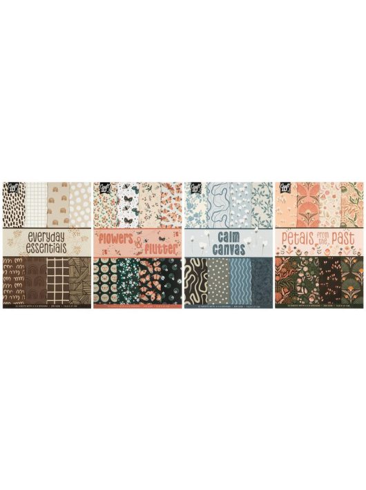 Mintás kartonok, dekor karton, A/5, 200 g, 32 lap/cs, 4 féle változat (CR4022/25)