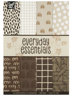   Mintás kartonok, dekor karton, A/5, 200 g, 32 lap/cs, 4 féle változat (CR4022/25)