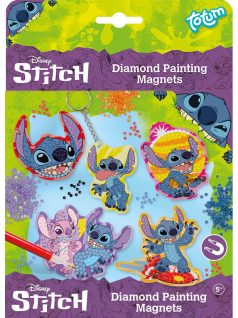   Stitch gyémántfestés szett 6 db formával, mágnesek és kulcstartó