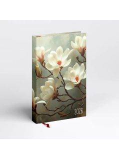   Realsystem határidőnapló, A/5, napi tervező, 2026, Picture magnólia