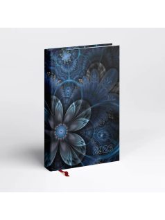   Realsystem határidőnapló, A/5, napi tervező, 2026, Picture fraktál 