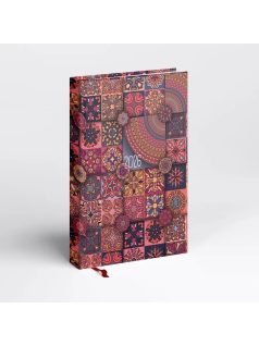   Realsystem határidőnapló, A/5, napi tervező, 2026, Picture mozaik