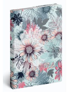   Realsystem határidőnapló, B/6, heti tervező, 2026, Fiestina floral 