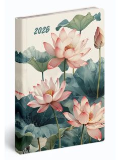   Realsystem határidőnapló, B/6, heti tervező, 2026, Fiestina lótusz