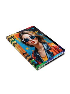   Realsystem határidőnapló, B/6, heti tervező, 2026, Fiestina face