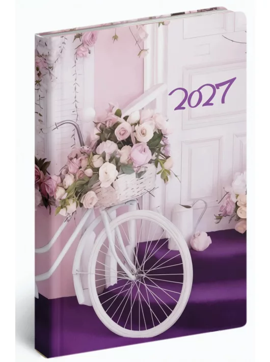 Realsystem határidőnapló, B/6, heti tervező, 2027, Fiestina Light bicikli