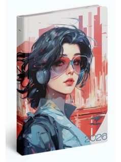   Realsystem határidőnapló, B/6, heti tervező, 2026, Fiestina Light woman