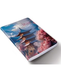   Realsystem határidőnapló, B/6, heti tervező, 2026, Fiestina Light pagoda