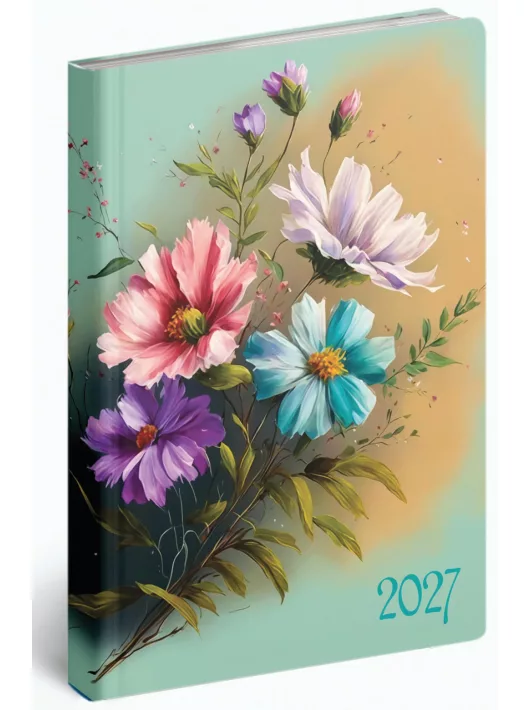 Realsystem határidőnapló, B/6, heti tervező, 2027, Fiestina Light vintage 