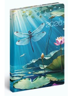   Realsystem határidőnapló, B/6, heti tervező, 2026, Fiestina Light vízililiom