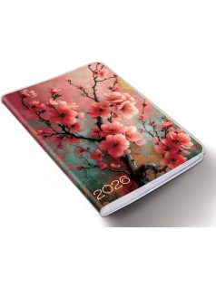   Realsystem határidőnapló, B/6, heti tervező, 2026, Fiestina Light cseresznyevirág