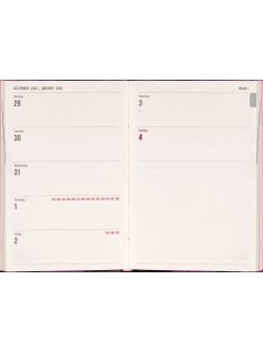   Realsystem mágnessel záródó agenda, határidőnapló, 11x16cm, heti tervező, 2026, Fox