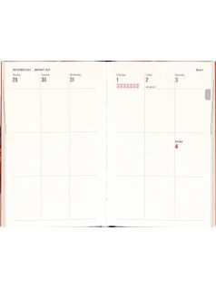   Realsystem mágnessel záródó agenda, határidőnapló, 13x21cm, heti tervező, 2026, Purple Flowers