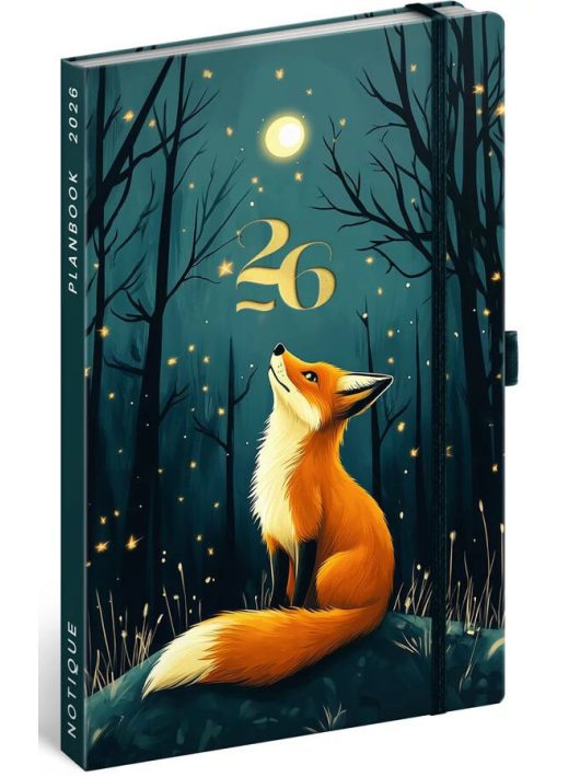 Realsystem design agenda, határidőnapló, 13x21cm, heti tervező, 2026, Fox