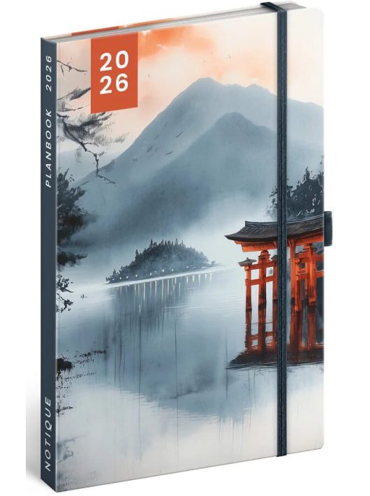 Realsystem design agenda, határidőnapló, 13x21cm, heti tervező, 2026, Japan