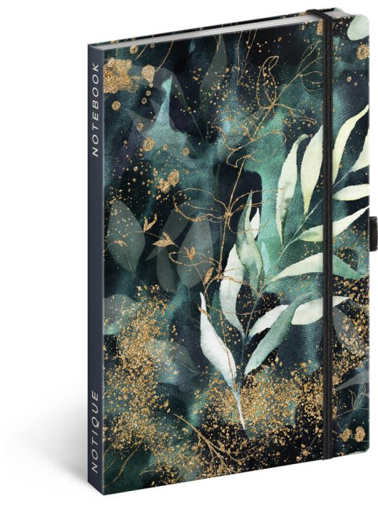 Realsystem Notique design keményfedeles notesz, napló 13x21cm, vonalas, Eucalyptus