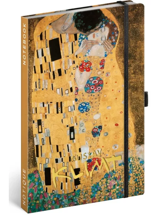 Realsystem Notique design keményfedeles notesz, napló 13x21cm, vonalas, Gustav Klimt