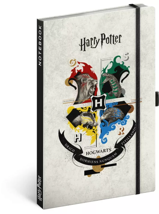 Realsystem Notique design keményfedeles notesz, napló 13x21cm, vonalas, Harry Potter