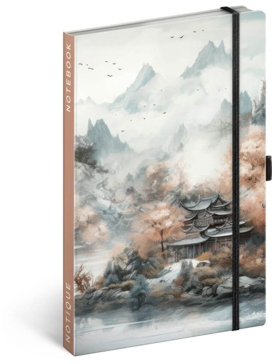 Realsystem Notique design keményfedeles notesz, napló 13x21cm, vonalas, Japan