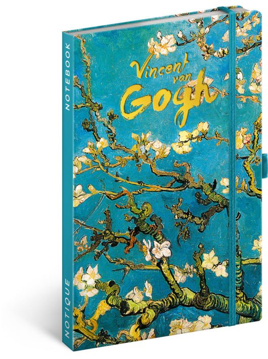 Realsystem Notique design keményfedeles notesz, napló 13x21cm, vonalas, Vincent van Gogh