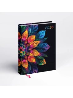   Realsystem határidőnapló, B/6, napi tervező, 2026, Librobello mandala