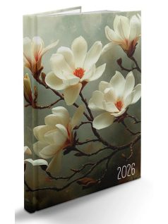   Realsystem határidőnapló, B/5, heti tervező, 2026, Picture magnólia