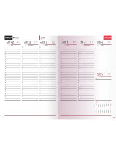   Realsystem határidőnapló, B/5, heti tervező, 2026, Picture magnólia