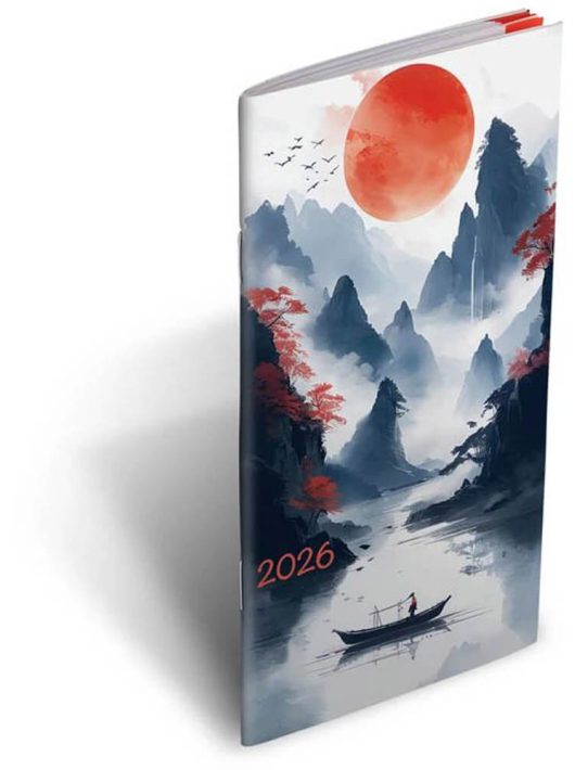 Realsystem zsebnaptár, álló, kétheti, 8x15cm, 2026, zsebirka fantasy