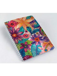   Realsystem határidőnapló, A/5, heti tervező, spirál, 2026, SP1 akvarell